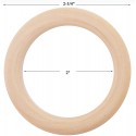 3 inch Unfinished Wooden Rings For Inspired Crafts