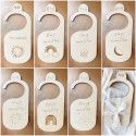 New Product Custom Wooden Baby Closet Dividers Baby Birthday Gifts