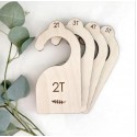 New Product Custom Wooden Baby Closet Dividers Baby Birthday Gifts