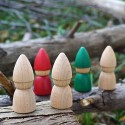 Original wooden solid wood puppet doll creative hand-painted wood peg dolls