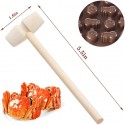 small mini wooden mallet hammer pets toys and accessories wooden crafts cake tools crab smith chasing hammer for chocolate