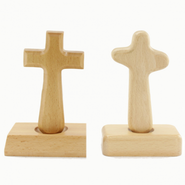 christian decor high quality stand wooden cross