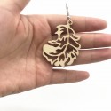 New creative leaf shape handicraft unfinished  Earrings