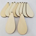 50 pieces of unfinished wooden earring decoration accessories are blank pieces of wood