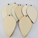 50 pieces of unfinished wooden earring decoration accessories are blank pieces of wood