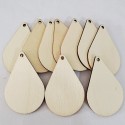 50 pieces of unfinished wooden earring decoration accessories are blank pieces of wood