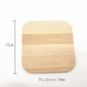 Wooden blank  bamboo coasters with box