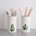 Green plant ins desktop ceramic makeup brush pen eyeliner storage holder