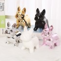 Custom manufacturer cute ceramic animal dog shape coin piggy bank