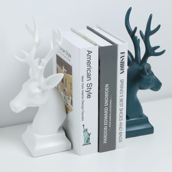 Nordic style  wine cabinet decorations gifts ceramic crafts deer ornaments bookend stand