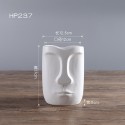 Nordic style modern creative ceramic face arrangement flower vase