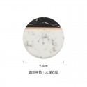 Nordic LOGO custom ceramic marble pattern cup coaster cork mat insulation non-slip tea coaster