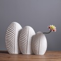 Nordic minimalist model home living room decoration flower table leaf vase