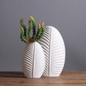 Nordic minimalist model home living room decoration flower table leaf vase