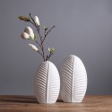 Nordic minimalist model home living room decoration flower table leaf vase