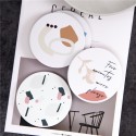 custom creative gifts Nordic ceramic heat insulation round non-slip tea coffee pad