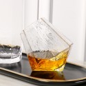 Diamond-shaped glass creative wine whiskey household crystal beer glass