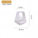 Diamond-shaped glass creative wine whiskey household crystal beer glass