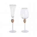 Gold rim cocktail lead-free crystal grape glass wine diamond-wrapped champagne goblet