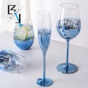 modern minimalist creative crystal glass blue starry sky tall red wine champagne cup