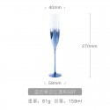 modern minimalist creative crystal glass blue starry sky tall red wine champagne cup