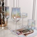 creative factory direct sales tulip lead-free crystal ertical ribbed cocktail juice glass wine cup