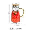 Factory direct sales Chinese heat-resistant glass hammered cold water bottle