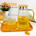 Factory direct sales Chinese heat-resistant glass hammered cold water bottle