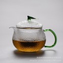 Japanese style high borosilicate heat-resistant hammered glass liner filter boiling Kung Fu tea flower teapot