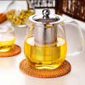 glass stainless steel filter liner heating tea maker thick heat-resistant Kungfu tea set transparent teapot