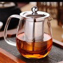 glass stainless steel filter liner heating tea maker thick heat-resistant Kungfu tea set transparent teapot