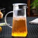 high temperature resistant glass transparent household cold water cup Large capacity bottle