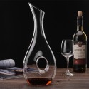 European-style lead-free crystal glass hollow red wine decanter household wine dispenser personality jug