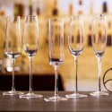 custom LOGO Lead-free crystal glass sparkling wine flute champagne goblet