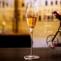 custom LOGO Lead-free crystal glass sparkling wine flute champagne goblet