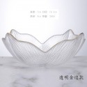 Petals Irregular Household Glass Fruit Salad Breakfast Ice Cream Dessert Bowl