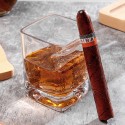 Wholesale Crystal Glas Gift Box Thick Bottom Whiskey Liquor Cigar Cup