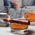 Wholesale Crystal Glas Gift Box Thick Bottom Whiskey Liquor Cigar Cup