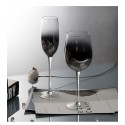 gradient silver gray tall plexiglass restaurant electroplating crystal wine glass