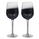 gradient silver gray tall plexiglass restaurant electroplating crystal wine glass