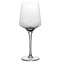 New style retro hammered glass hotel decoration diamond wine crystal glass plating goblet