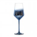 starry sky color red wine decoration crystal glass goblet