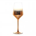 starry sky color red wine decoration crystal glass goblet