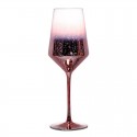 starry sky color red wine decoration crystal glass goblet