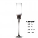 American crystal glass electroplating silver-gray red wine metal feel model goblet decanter