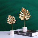 Nordic light luxury wrought iron turtle leaf ornaments