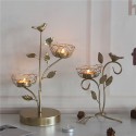 Nordic wrought iron golden bird aroma candle holder