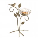 Nordic wrought iron golden bird aroma candle holder