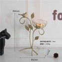 Nordic wrought iron golden bird aroma candle holder