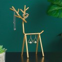 iron girl earrings necklace ring storage deer jewelry rack